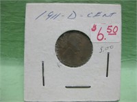 1911-D Lincoln Cent In Coin Flip