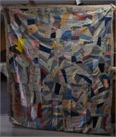 Old Crazy Quilt -As Found
