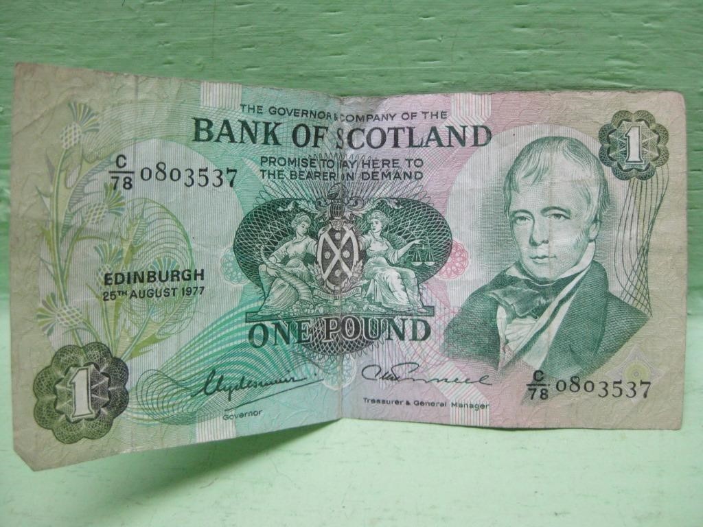 1977 Bank Of Scotland One Pound Note