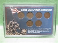 Shell Case Penny Collection With COA