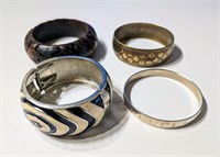 Four Vintage Fashion Bracelets