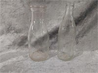 Vintage Akron Pure Milk Co Bottle/Coca Cola Bottle