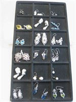 Eighteen Assorted Pairs Of Fashion Earrings