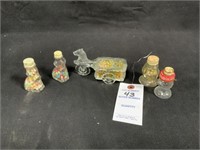 Vintage Jeannette Glass Candy Containers