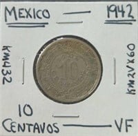 1942 Mexican coin