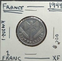 1944 French coin