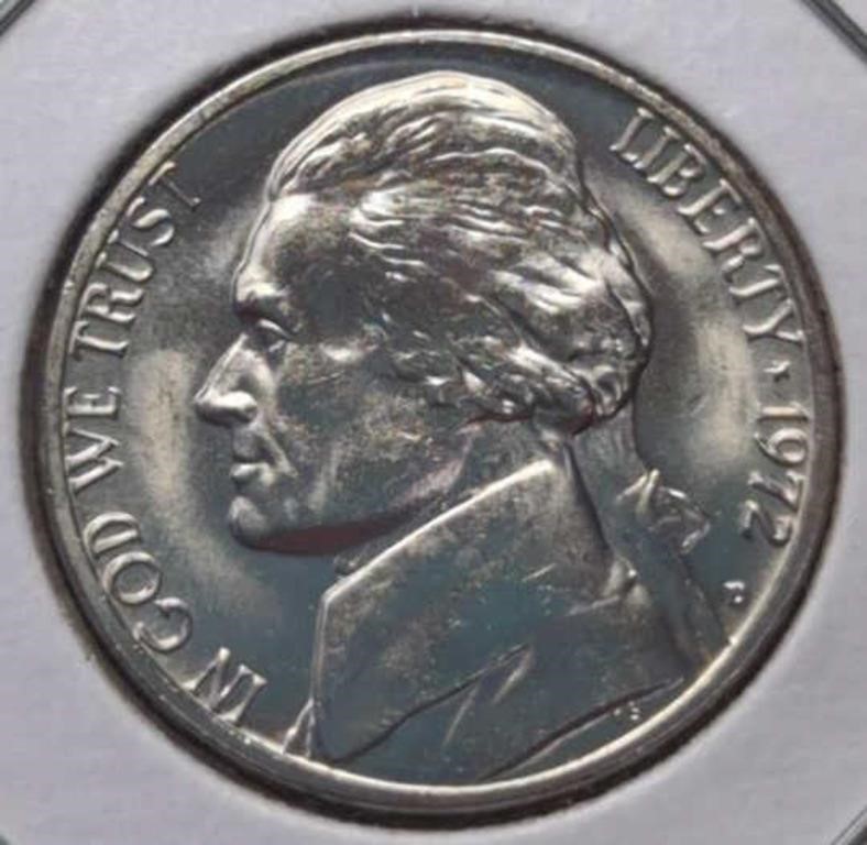 Uncirculated 1972 d. Jefferson nickel
