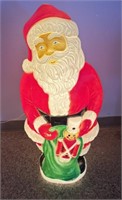 38" VINTAGE WORKING SANTA CLAUS BLOW MOLD