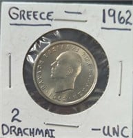 Uncirculated 1962 Greek coin
