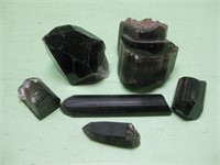 6 Natural Quartz Crystal Points - 202 Grams