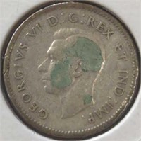 Silver 1947 Mercury dime