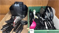 Tray lot - variety of kitchen utensils