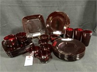 Vintage Royal Ruby Dishes