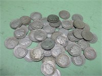 Fifty Roosevelt Silver Dimes -90% Silver