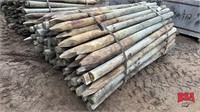 3-4" x 7' Fence Posts, Approx. 98