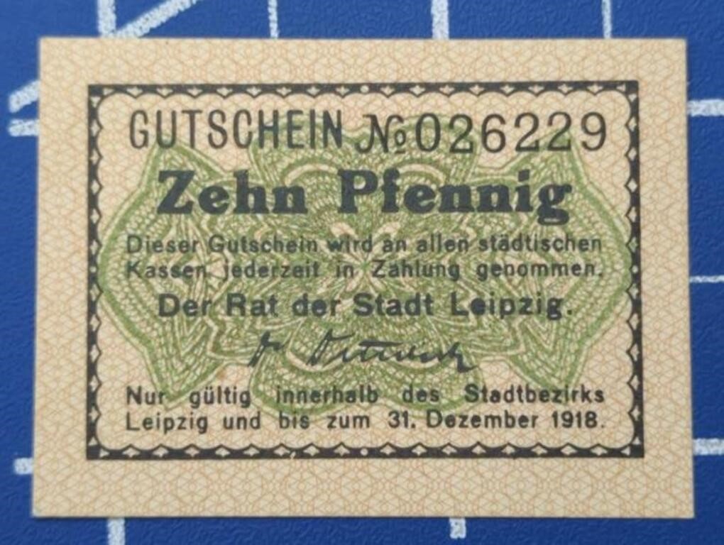 1918 German banknote