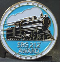 SRG 212 award Charles Schwab train challenge coin