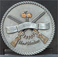 New Mexico challenge coin clay pigeon shooting