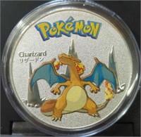 Pokémon Charizard challenge coin