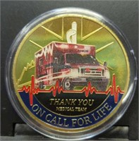 Paramedics prayer challenge coin