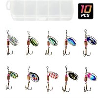 10pc spinning fishing lure set