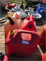 Lot of Gas Cans