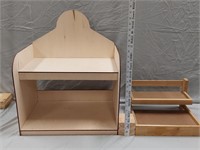 2 Wooden Display Stands