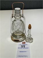 VTG Perfume Bottle & Mini Lantern