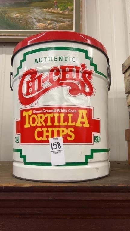 Chi-chi’s tortilla chip tin