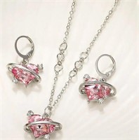 Pink jewelry set