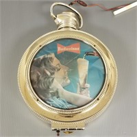 Budweiser Beer plug in clock light (as seen) 16"T