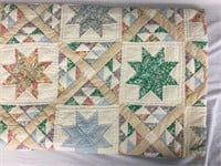 Hand-Made Amish Star Quilt