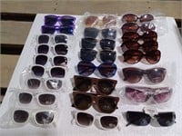 (24) Pairs Of Plastic Fashion Sunglasses