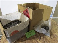 Boxes of Screws and Bag of Drywall Screws