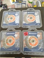 4 HUSQVARNA Masonry Circular Saw Blades.