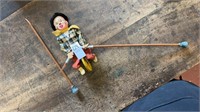 Broken Vintage Clown Toys, Balancing Moving West