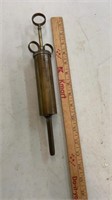 Vintage Solid Brass Grease Gun Tool