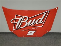 Budweiser racing hood sign - 60" x 42"