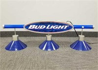 Bud Light pool table light (plastic as seen)