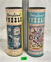 Vtg Storyland Puzzles Hansel&Gretel Wizard of Oz