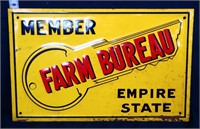 Vintage12.5 x 8 Metal Farm Bureau Sign