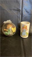 1Cabbage Patch Kid doll in ball and CPK Cup