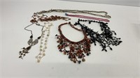 (7) costume jewelry necklaces
