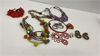 Costume jewelry lot- (3) pairs of pierced