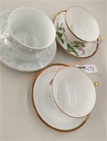 Vintage tea cups and saucers
