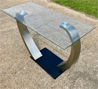 Entry Way Table Glass Top