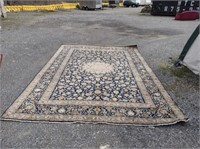 Large Vintage Turkish Style Area Rug(Blue)