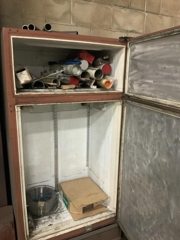 Refrigerator with welding rods
