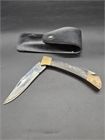 Folding Stainless Knife w/ Case from Pakistan