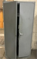 Steel cabinet with contents